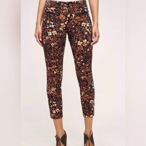 The Essential Slim by Anthropologie Women's Size 0 Brown Orange Pants Trousers